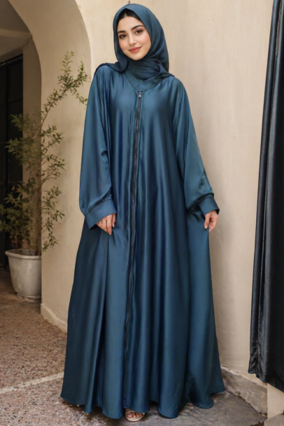 Single Layer Open Abaya