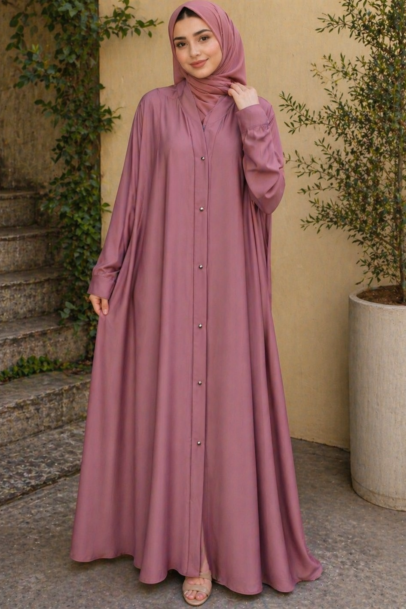 Single Layer Open Abaya