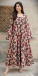 Double Layer Digital Printed Abaya