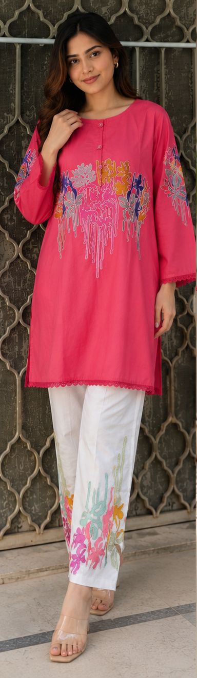 Stitched Embroidered, 2 PC - Image 2