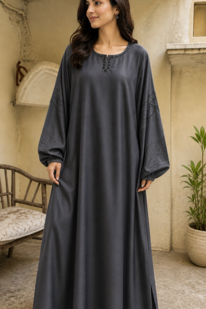Single Layer Digital Abaya