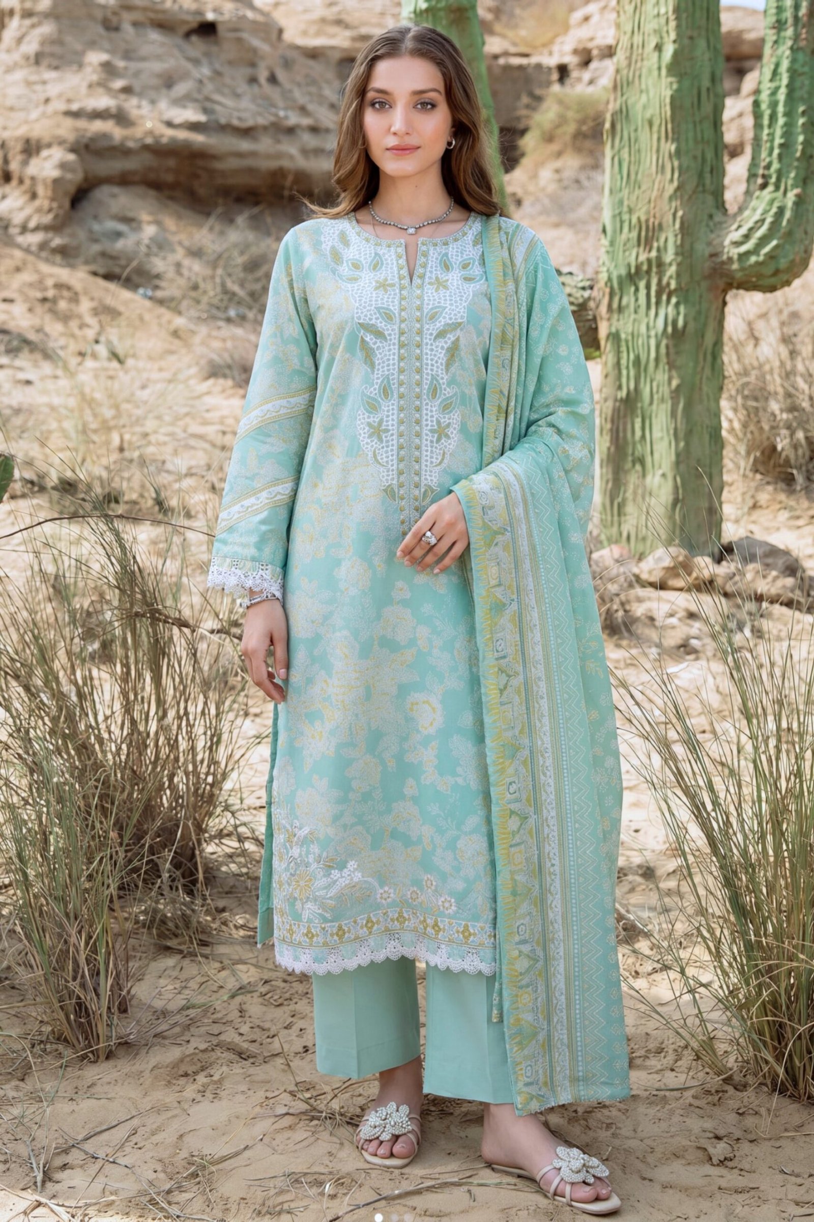 3 Piece, Unstiched, Digital Printed Lawn